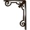 Ekena Millwork Fleur De Lis Wrought Iron Bracket, (Triple center brace), Antiqued Bronze 2"W x 5 1/2"D x 8"H BKTM02X05X08TFLABZ - alternate 3